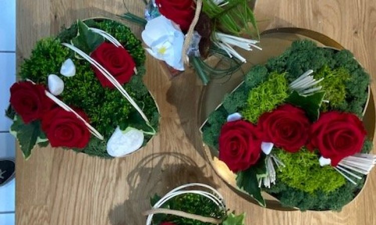 Compositions florales éternelles pour la Saint Valentin dans le Val de Saône